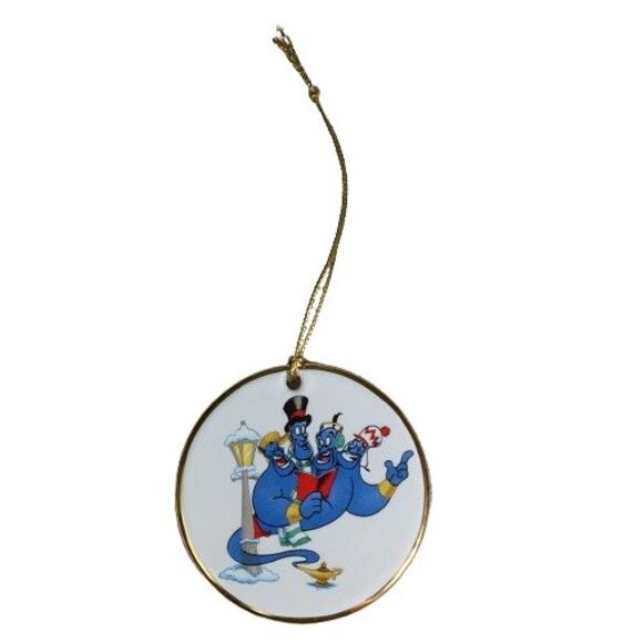 Disney Grolier ‘Tis the Season “Holiday Harmony” Ornament Alladin w/ Genie Lamp - Picture 2 of 3